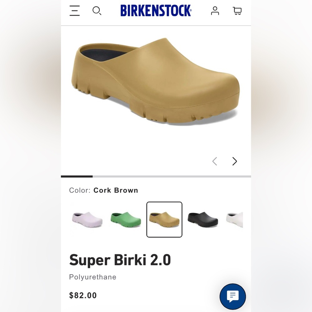 Birkenstock Super Birki 2.0 Clogs in Cork Brown size 40